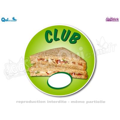 Autocollant Stick'Tarif Club Poulet Crudités