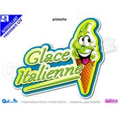 GLACE ITALIENNE COMIQUE TITRE autocollant