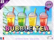 Autocollant BUBBLE TEA affiche (ref1)