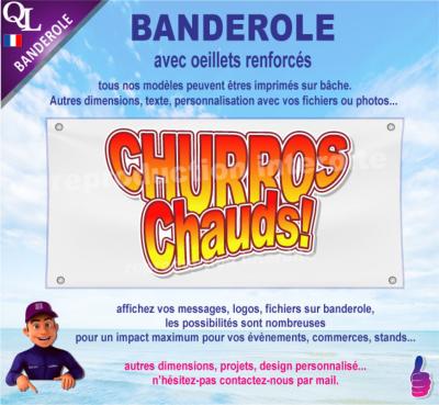 Banderole CHURROS CHAUDS