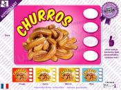 Autocollant affiche Tarifs Churros (ref1)