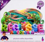Autocollant REGLISSE AMERICAIN titre 3D CAMELEONS sticker