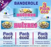 Banderole HUITRES Pack éco au choix