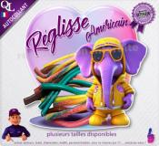 Autocollant REGLISSES AMERICAINS COEUR elephant 1