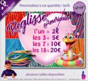 Autocollant REGLISSE AMERICAIN affiche prix serpent 1