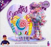 Autocollant SUCETTES FORAINES COEUR fille ado 1