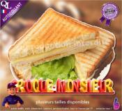 Autocollant CROQUE MONSIEUR titre 3D sticker