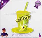 autocollant GRANITE parfum BANANE sticker