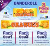Banderole ORANGES Pack éco au choix