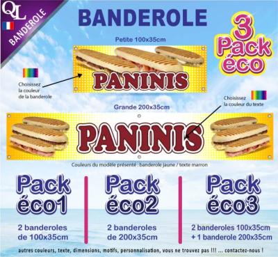 Banderole PANINIS Pack éco au choix