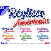 sticker REGLISSE AMERICAIN titre autocollant ref:1