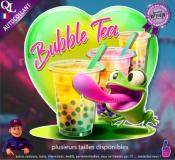 Autocollant BUBBLE TEA COEUR grenouille 1