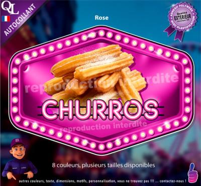 Autocollant CHURROS fete foraine