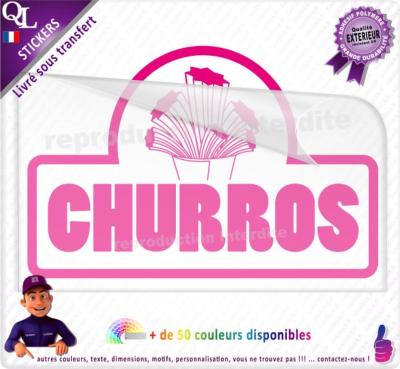 Sticker Churros Titre Cornet