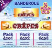 Banderole CREPES Pack éco au choix
