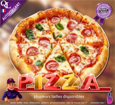 Autocollant PIZZA titre 3D sticker