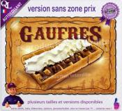 Autocollant GAUFRES NUTELLA CHANTILLY affiche western indien