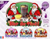 Autocollant BAR de NOEL vin chaud