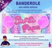 Banderole BARBE  PAPA toiles plv Foire (deco5)