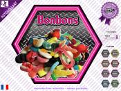 Autocollant BONBONS hexa effet mtal