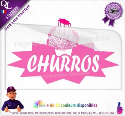 Sticker Churros Titre Eclaté