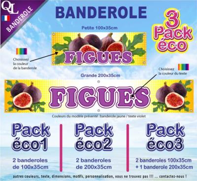 Banderole FIGUES Pack éco au choix