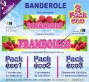Banderole FRAMBOISES Pack éco au choix