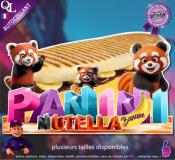 Autocollant PANINI NUTELLA BANANE panda roux STICKER