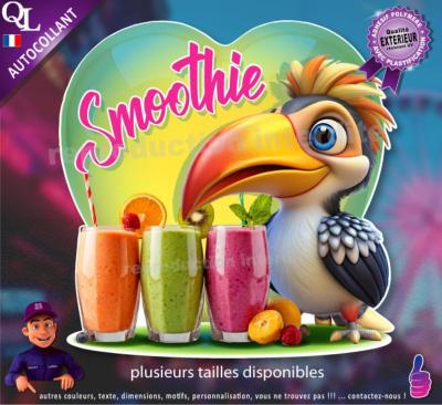 Autocollant SMOOTHIE COEUR calao 1