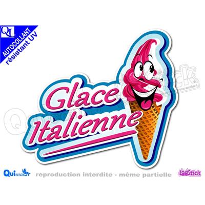 GLACE ITALIENNE COMIQUE TITRE autocollant