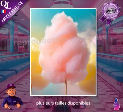 PHOTO POSTER autocollant BARBE A PAPA ref 3