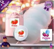 Etiquettes autocollantes illustrées PARFUMS Barbe à Papa