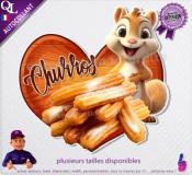 Autocollant CHURROS ou CHICHIS COEUR BOIS ecureuil 1