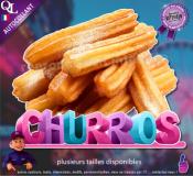 Autocollant CHURROS titre 3D CHURROS sticker
