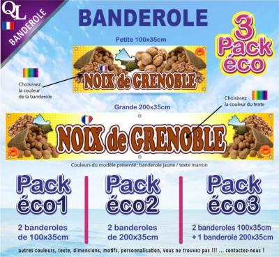 Banderole  NOIX de GRENOBLE Pack éco au choix