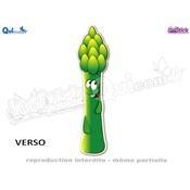 Autocollant Cartoon ASPERGE Verte