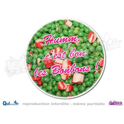 Autocollant Bonbons petits Pois Lardons