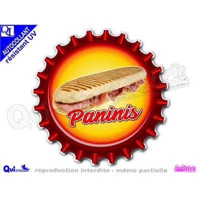 Autocollant PANINI motif capsule adhésif résistant UV