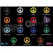 Sticker Peace REFLECHISSANT