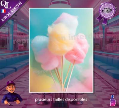 PHOTO POSTER autocollant BARBE A PAPA ref 2