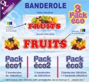 Banderole FRUITS Pack éco au choix