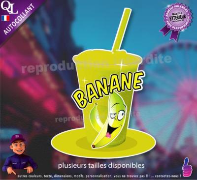 autocollant GRANITE parfum BANANE sticker