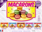 Autocollant MACARONS cadre plv forain