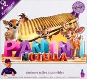 Autocollant PANINI NUTELLA titre 3D biche cerf sticker