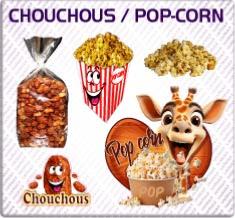 Autocollants Chouchous - Pop-Corn