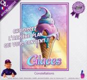 AFFICHE PUB autocollante GLACES - 6 arrière-plans au choix