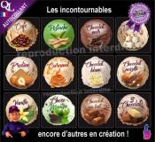 Etiquettes autocollantes GLACES GLACIER prestige