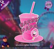 autocollant GRANITE parfum BARBE A PAPA sticker