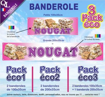 Banderole NOUGAT Pack éco au choix