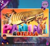 Autocollant PANINI NUTELLA titre 3D daim affiche adhésive